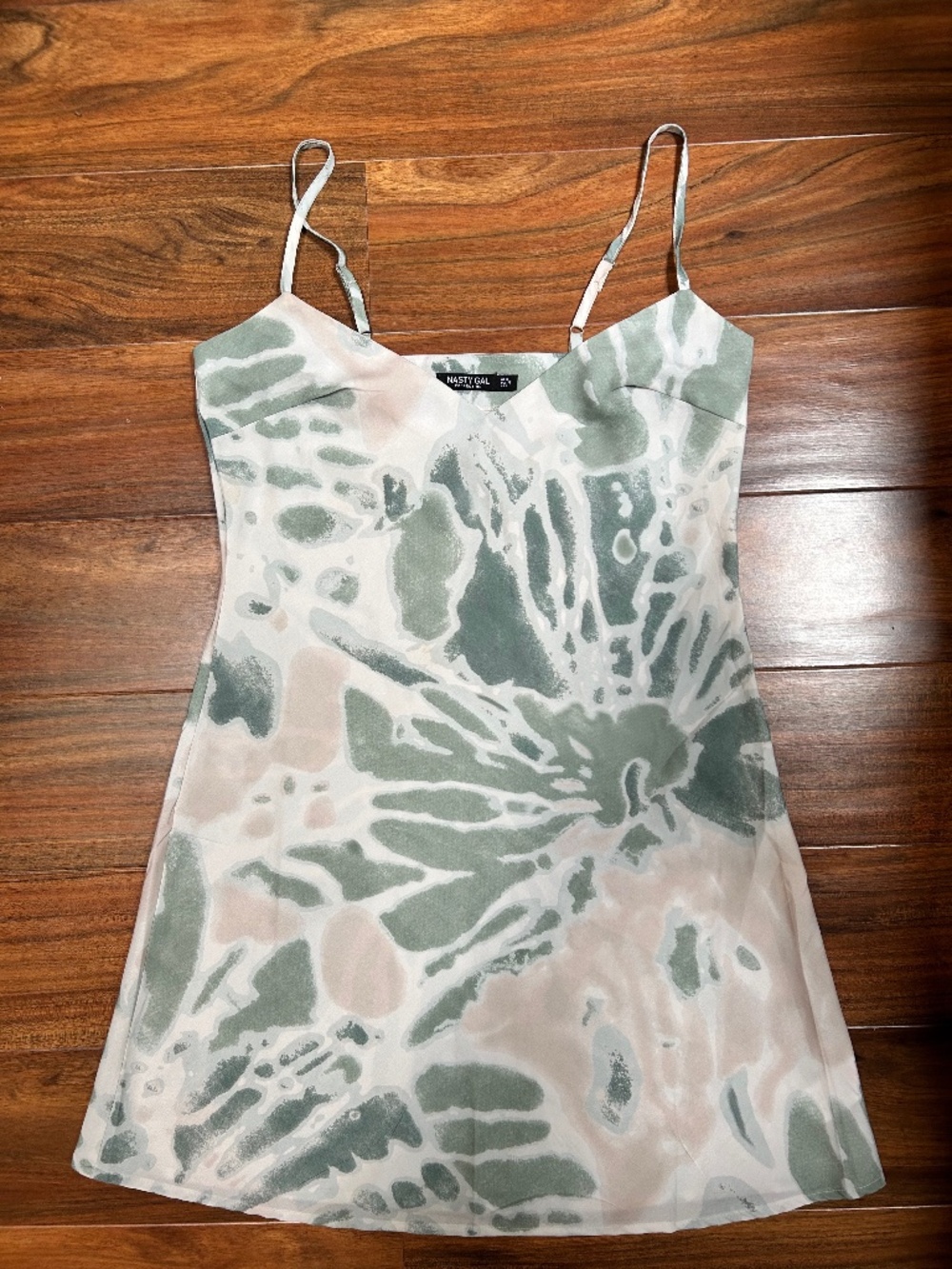 Nasty Gal Abstract Print Floral Mini Dress- US 4/Small
